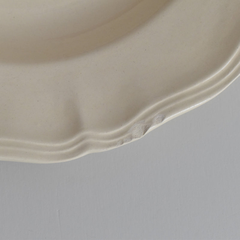 Vintage Deep Plate Digoin & Sarreguemines Rohan (Scalloped Rim) 25cm I