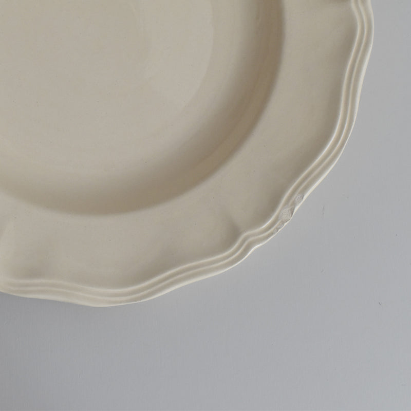 Vintage Deep Plate Digoin & Sarreguemines Rohan (Scalloped Rim) 25cm I