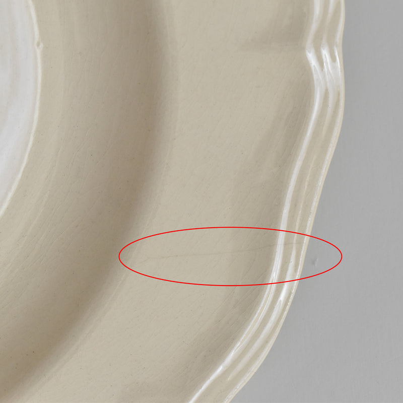Vintage deep plate Digoin & Sarreguemines Rohan (scalloped edge) 25cm J