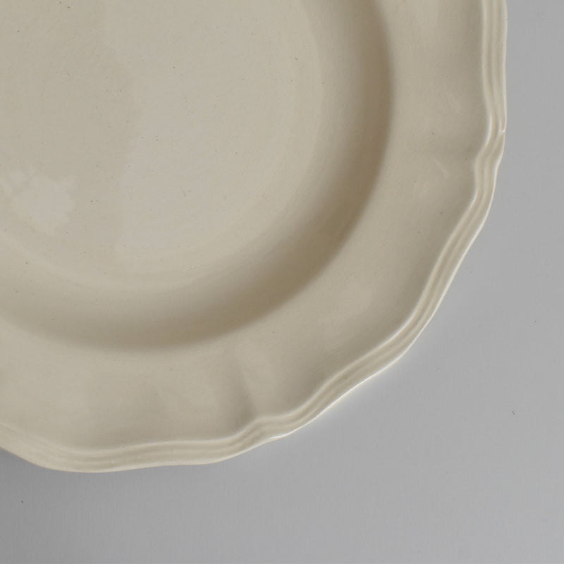 Vintage deep plate Digoin & Sarreguemines Rohan (scalloped edge) 25cm J