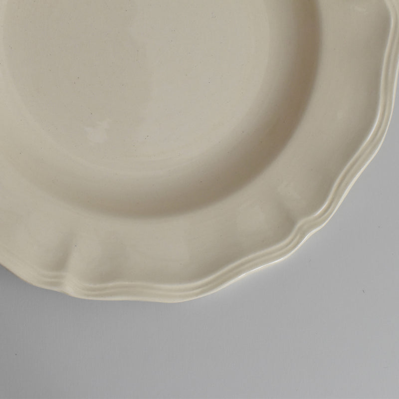 Vintage deep plate Digoin & Sarreguemines Rohan (scalloped edge) 25cm J