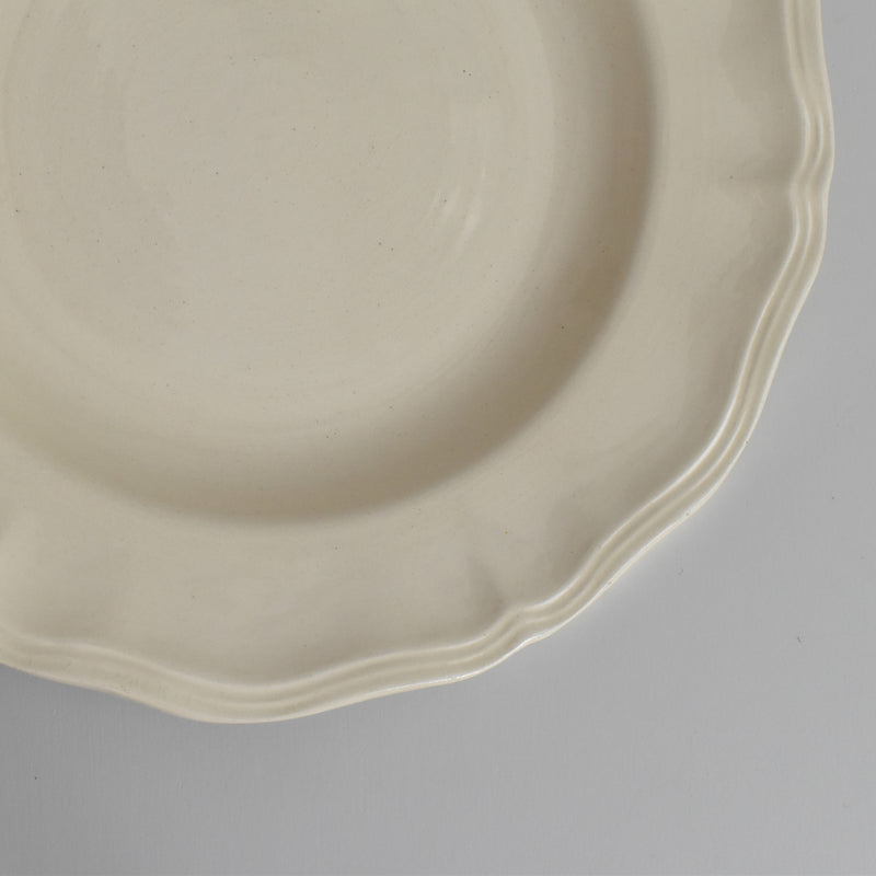 Vintage deep plate Digoin & Sarreguemines Rohan (scalloped edge) 25cm J