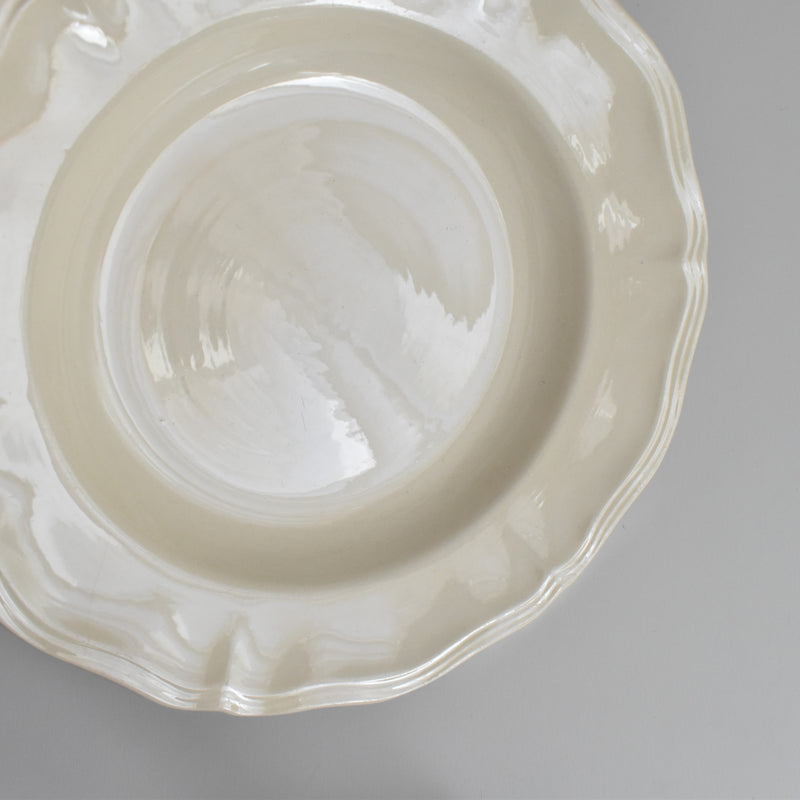 Vintage deep plate Digoin & Sarreguemines Rohan (scalloped edge) 25cm J