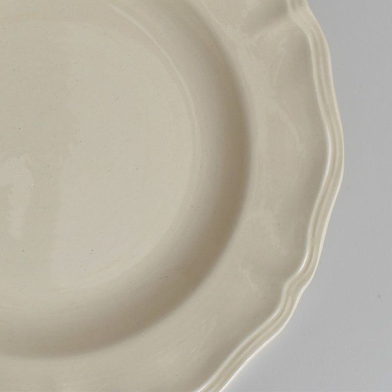 Vintage deep plate Digoin & Sarreguemines Rohan (scalloped edge) 25cm J