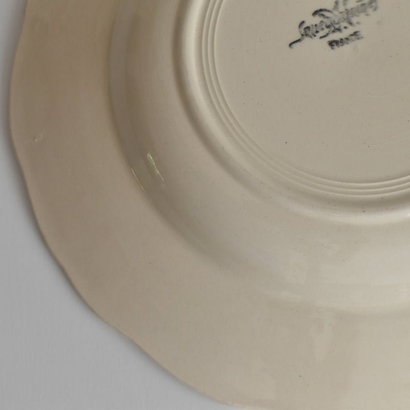 Vintage deep plate Digoin & Sarreguemines Rohan (scalloped edge) 25cm J