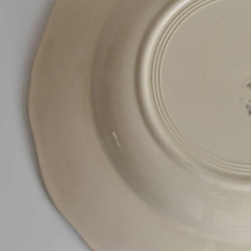 Vintage deep plate Digoin & Sarreguemines Rohan (scalloped edge) 25cm J