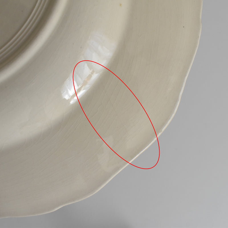 Vintage deep plate Digoin & Sarreguemines Rohan (scalloped edge) 25cm J