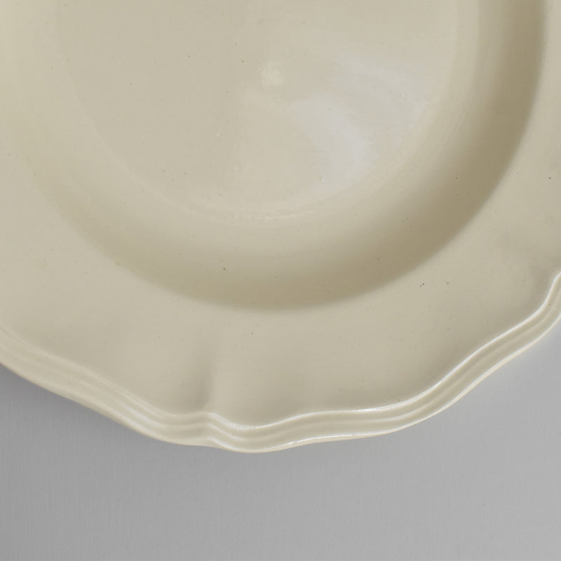 Vintage Deep Plate, Digoin & Sarreguemines Rohan (Scalloped Edge), 24.5cm A