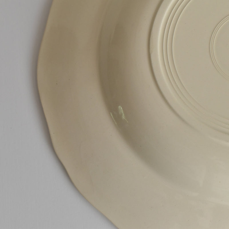 Vintage Deep Plate, Digoin & Sarreguemines Rohan (Scalloped Edge), 24.5cm A