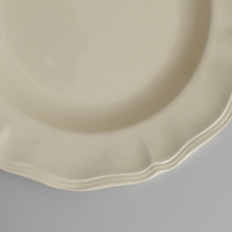 Vintage Deep Plate, Digoin & Sarreguemines Rohan (Scalloped Edge), 24.5cm A