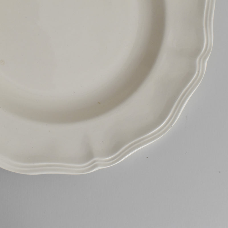Vintage Deep Plate, Digoin & Sarreguemines Rohan (Scalloped Edge), 24.5cm B