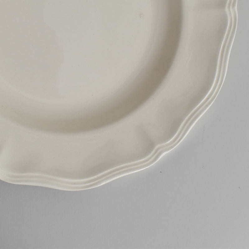 Vintage Deep Plate, Digoin & Sarreguemines Rohan (Scalloped Edge), 24.5cm B