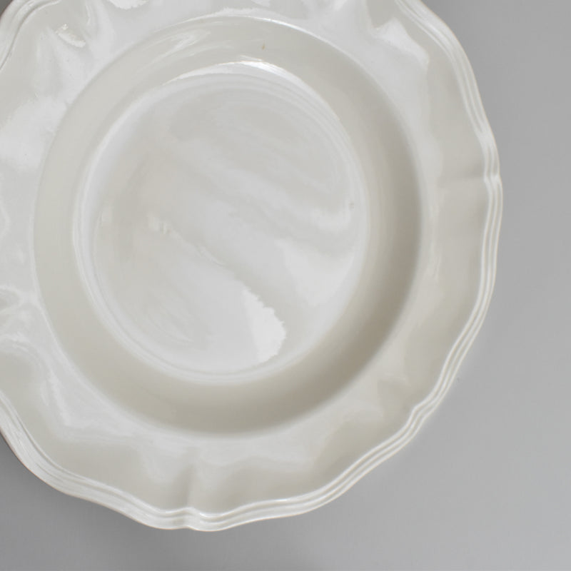 Vintage Deep Plate, Digoin & Sarreguemines Rohan (Scalloped Edge), 24.5cm B