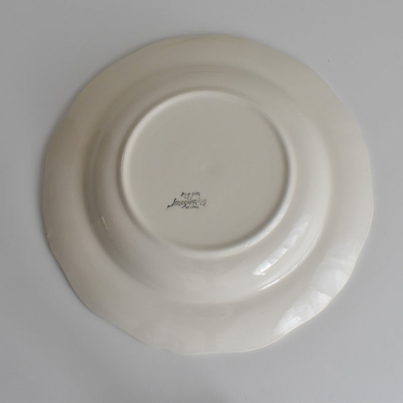 Vintage Deep Plate, Digoin & Sarreguemines Rohan (Scalloped Edge), 24.5cm B