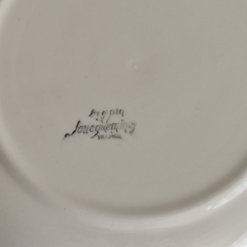 Vintage Deep Plate, Digoin & Sarreguemines Rohan (Scalloped Edge), 24.5cm B
