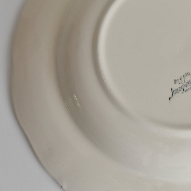 Vintage Deep Plate, Digoin & Sarreguemines Rohan (Scalloped Edge), 24.5cm B