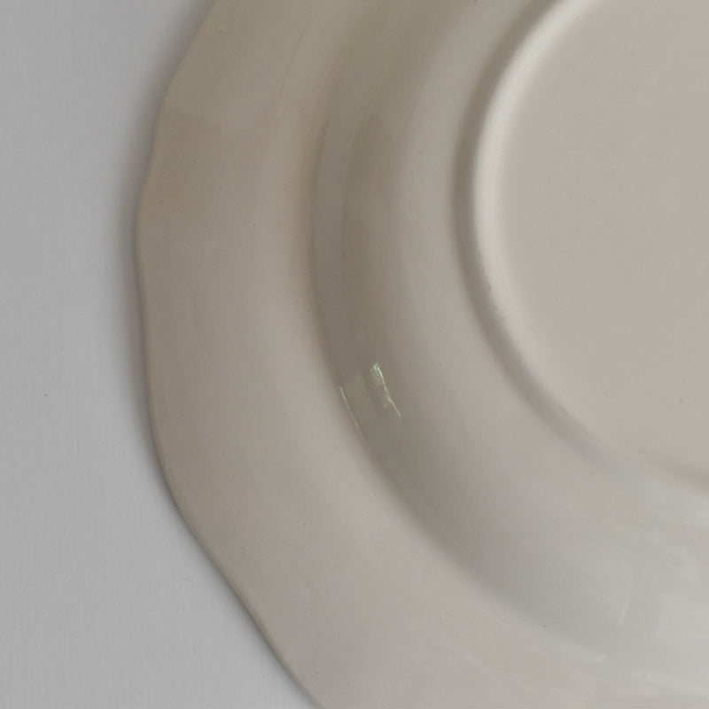 Vintage Deep Plate, Digoin & Sarreguemines Rohan (Scalloped Edge), 24.5cm B