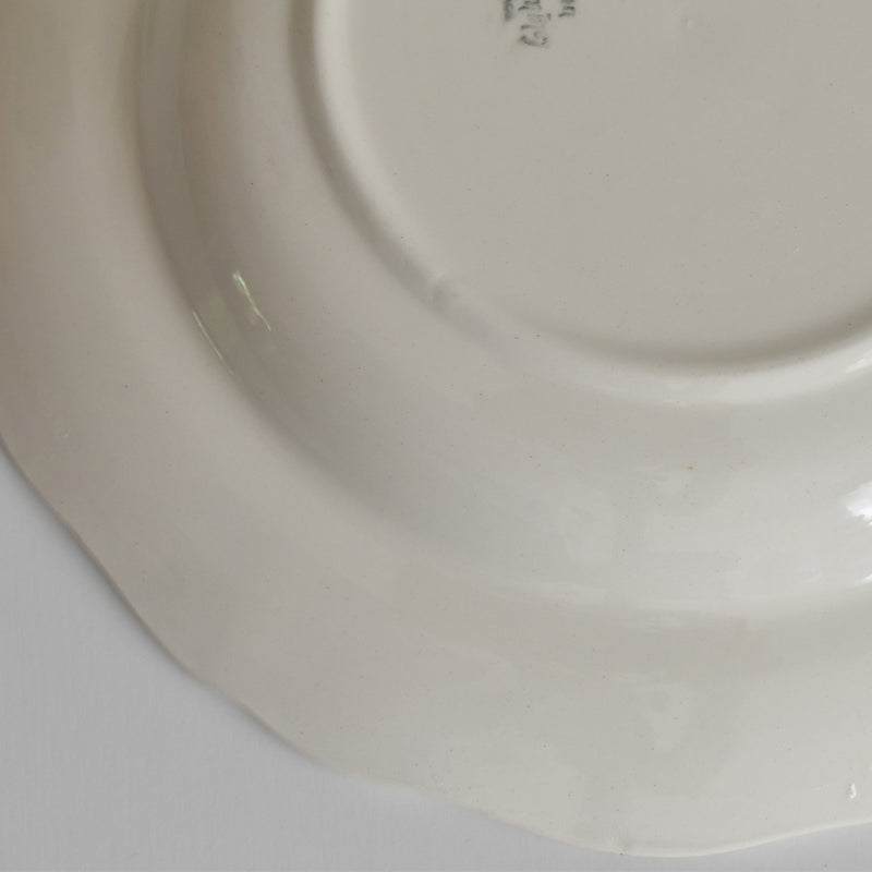Vintage Deep Plate, Digoin & Sarreguemines Rohan (Scalloped Edge), 24.5cm B