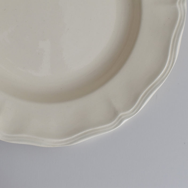 Vintage Deep Plate Digoin & Sarreguemines Rohan (Scalloped Rim) 24.5cm C
