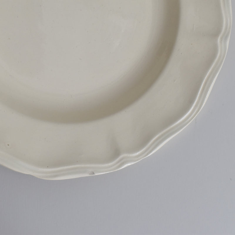 Vintage Deep Plate Digoin & Sarreguemines Rohan (Scalloped Rim) 24.5cm C