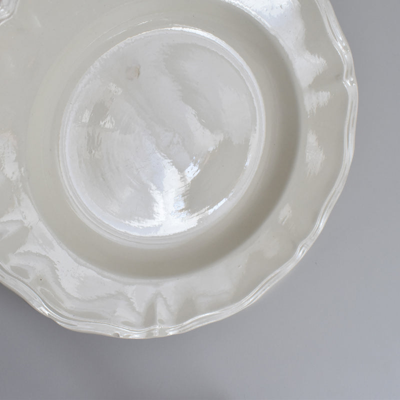 Vintage Deep Plate Digoin & Sarreguemines Rohan (Scalloped Rim) 24.5cm C