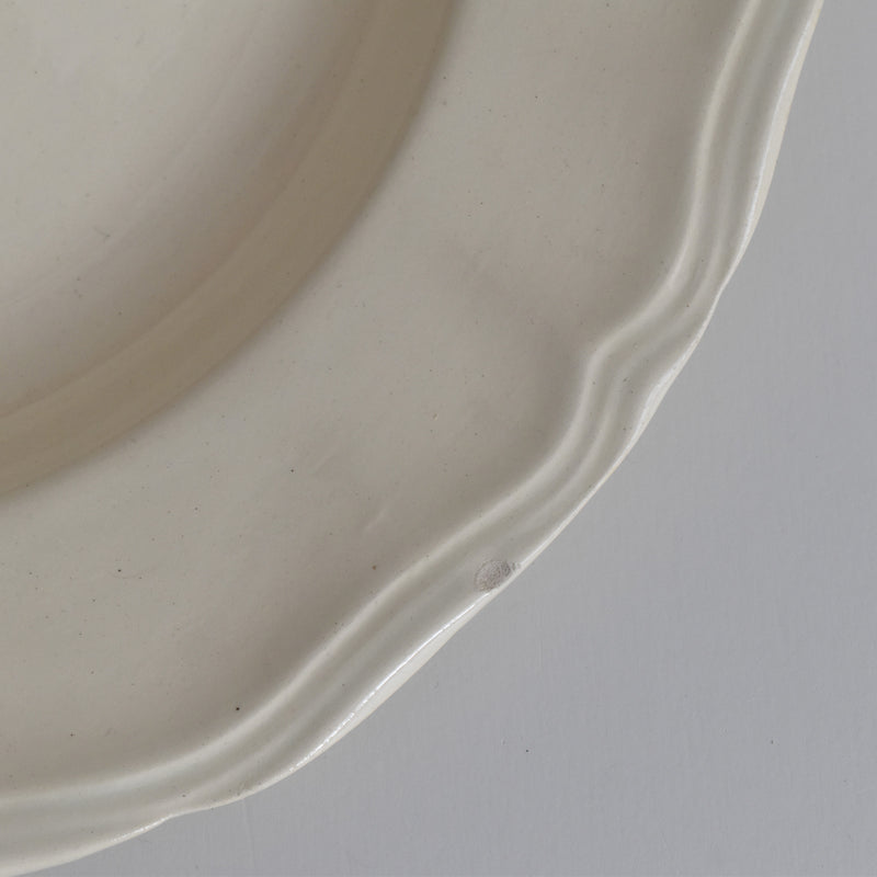 Vintage Deep Plate Digoin & Sarreguemines Rohan (Scalloped Rim) 24.5cm C