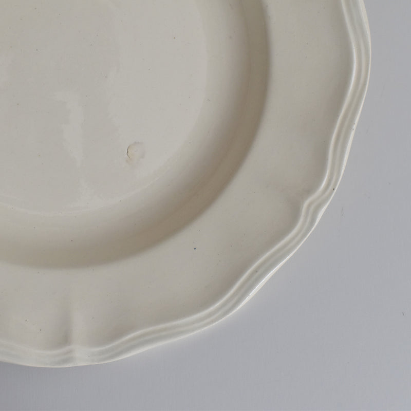 Vintage Deep Plate Digoin & Sarreguemines Rohan (Scalloped Rim) 24.5cm C