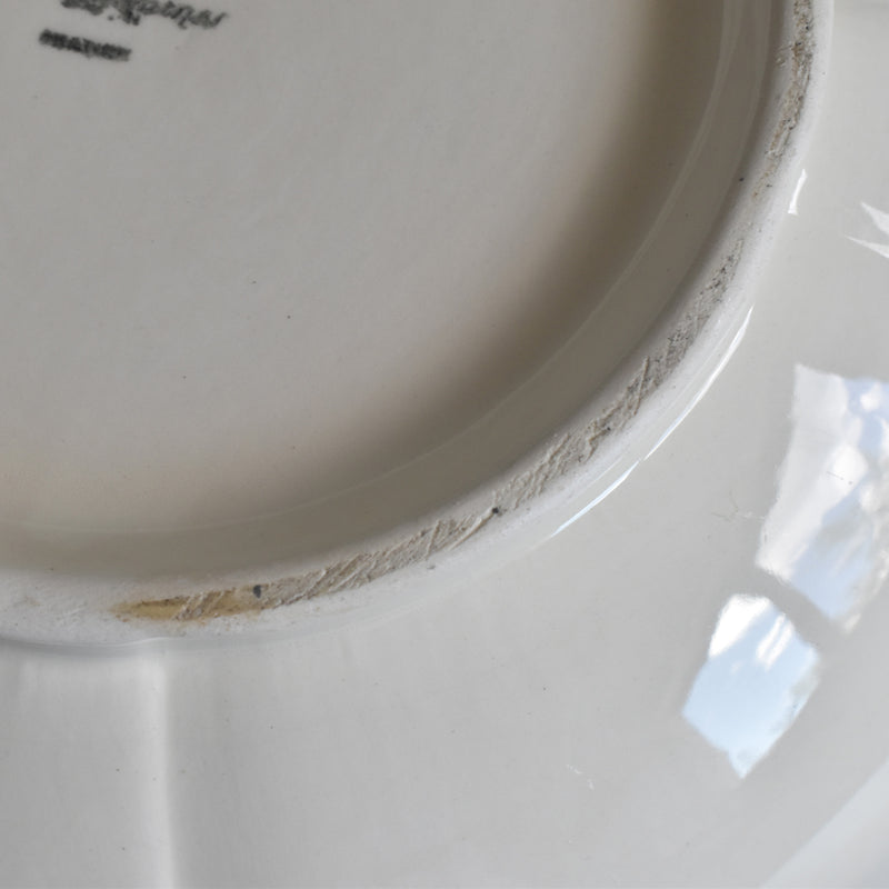 Vintage Salad Bowl Digoin & Sarreguemines Rohan (Scalloped Rim)