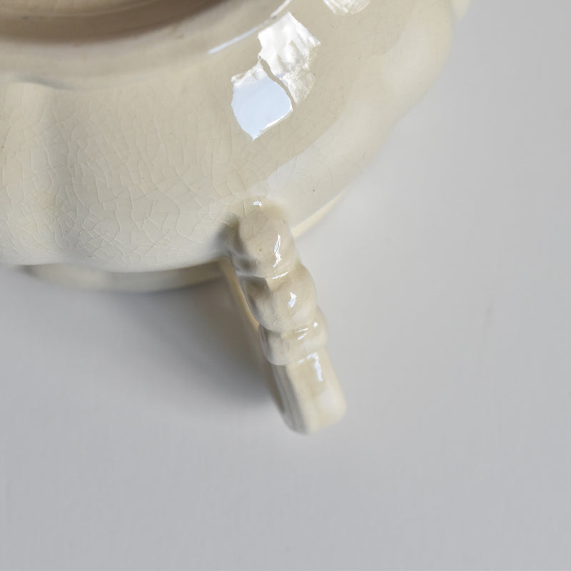 Vintage Sugar Pot, Digoin & Sarreguemines Rohan (Scalloped Edge)