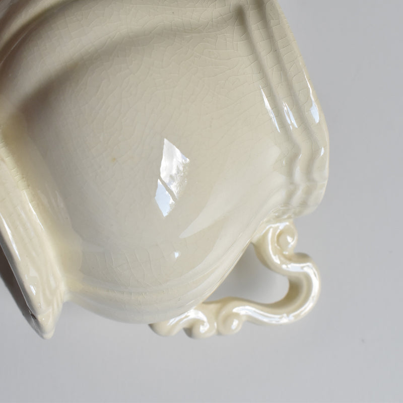 Vintage Sugar Pot, Digoin & Sarreguemines Rohan (Scalloped Edge)