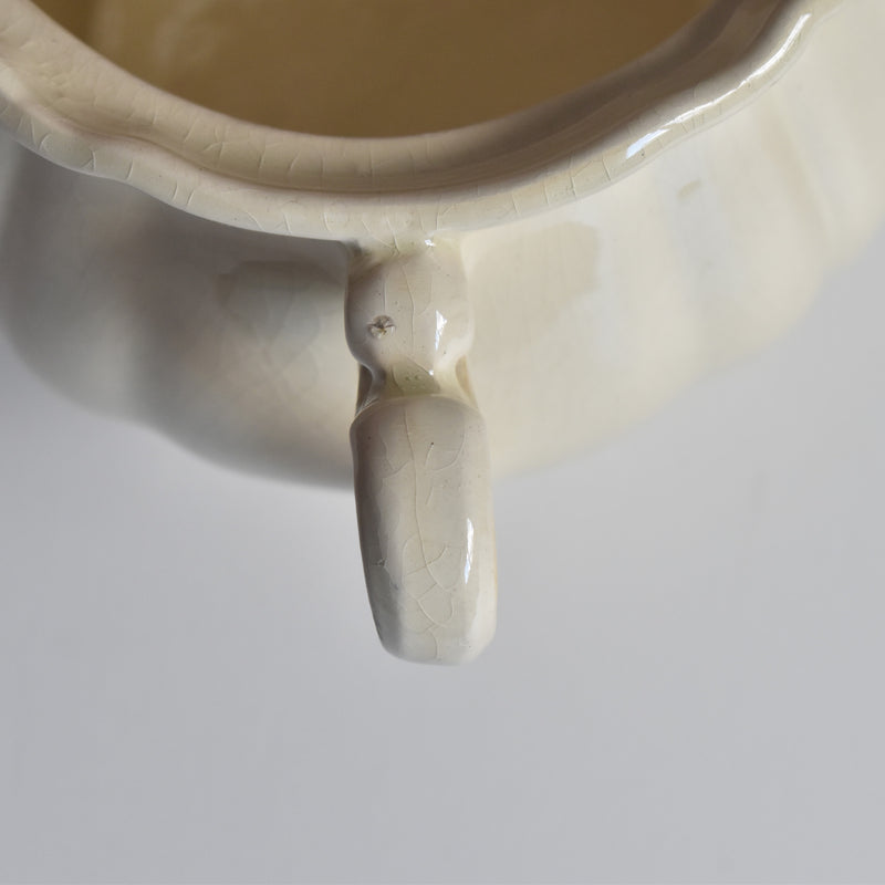 Vintage Sugar Pot, Digoin & Sarreguemines Rohan (Scalloped Edge)