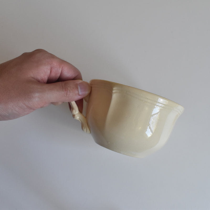 Vintage Chocolate Cup Digoin & Sarreguemines Rohan (Scalloped Edge)
