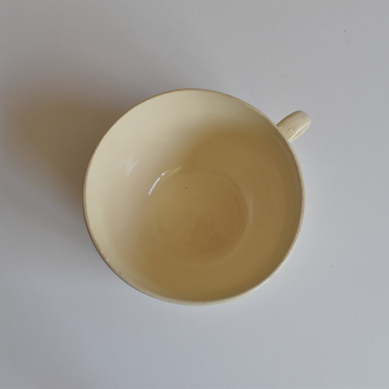 Vintage Chocolate Cup Digoin & Sarreguemines Rohan (Scalloped Edge)