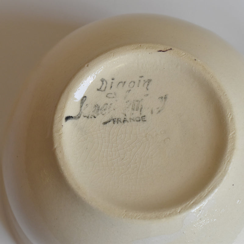Vintage Chocolate Cup Digoin & Sarreguemines Rohan (Scalloped Edge)