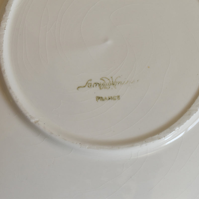 Vintage Chocolate Cup & Saucer, Digoin & Sarreguemines, Rohan (Scalloped Edge) A