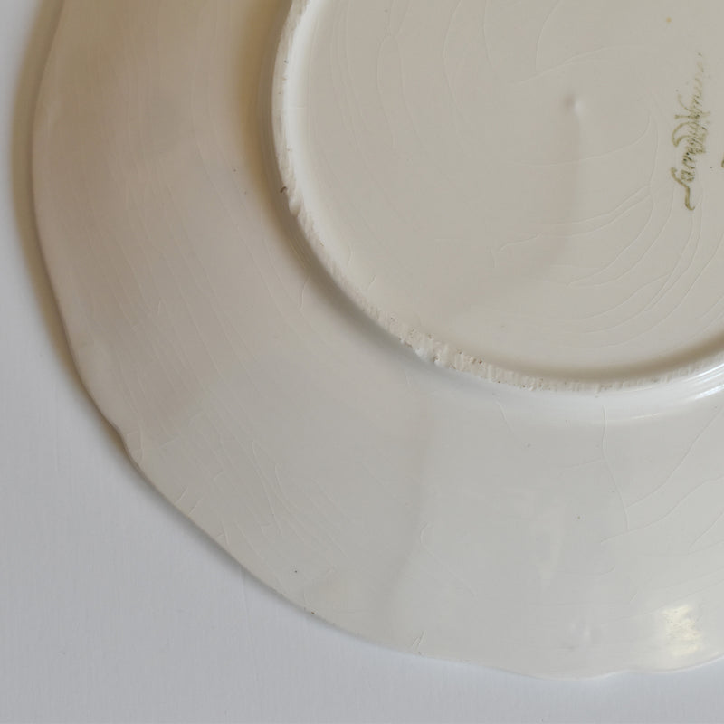 Vintage Chocolate Cup & Saucer, Digoin & Sarreguemines, Rohan (Scalloped Edge) A