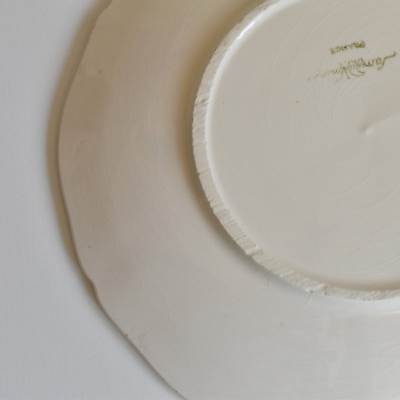 Vintage Chocolate Cup & Saucer, Digoin & Sarreguemines, Rohan (Scalloped Edge) A