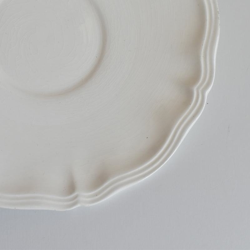 Vintage Chocolate Cup & Saucer, Digoin & Sarreguemines, Rohan (Scalloped Edge) A