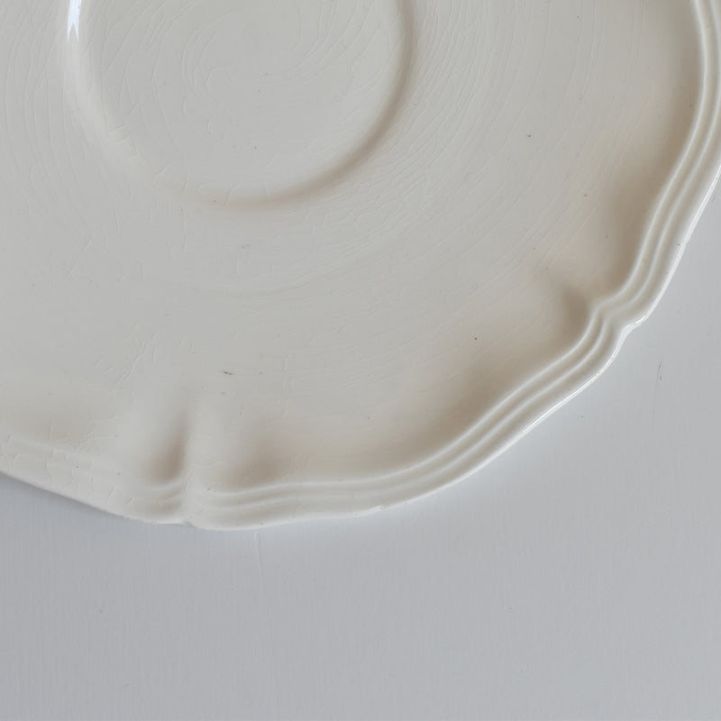 Vintage Chocolate Cup & Saucer, Digoin & Sarreguemines, Rohan (Scalloped Edge) A