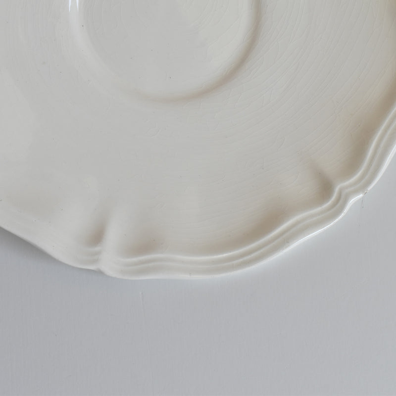 Vintage Chocolate Cup & Saucer, Digoin & Sarreguemines, Rohan (Scalloped Edge) A