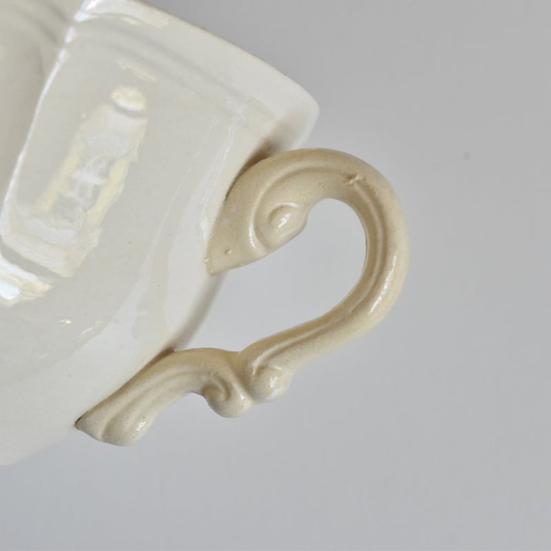 Vintage Chocolate Cup & Saucer, Digoin & Sarreguemines, Rohan (Scalloped Edge) A