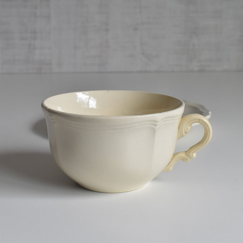 Vintage Chocolate Cup & Saucer, Digoin & Sarreguemines, Rohan (Scalloped Edge) A