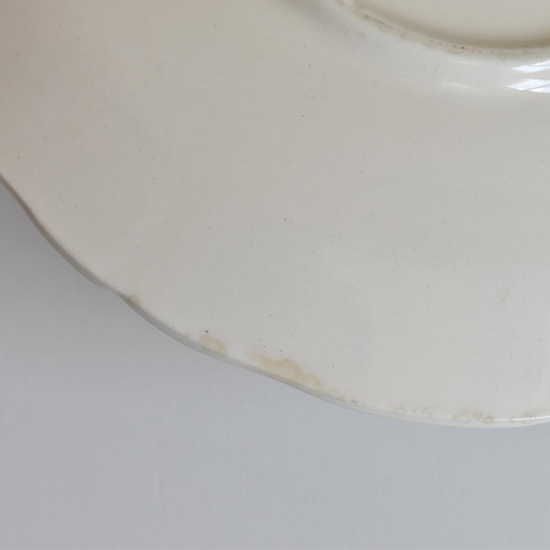Vintage Chocolate Cup & Saucer, Digoin & Sarreguemines Rohan (Scalloped Edge) B