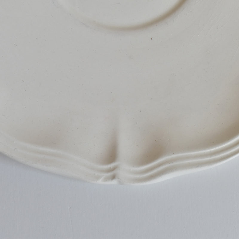 Vintage Chocolate Cup & Saucer, Digoin & Sarreguemines Rohan (Scalloped Edge) B