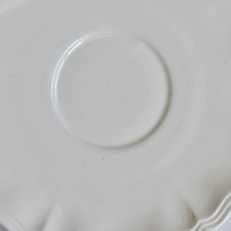 Vintage Chocolate Cup & Saucer, Digoin & Sarreguemines Rohan (Scalloped Edge) B