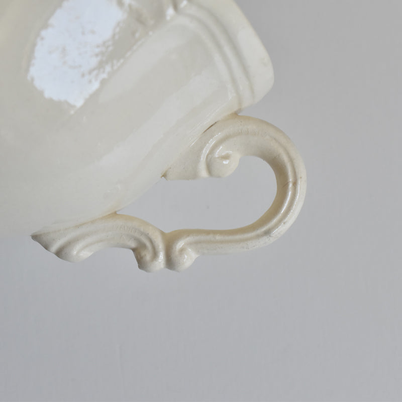 Vintage Chocolate Cup & Saucer, Digoin & Sarreguemines Rohan (Scalloped Edge) B