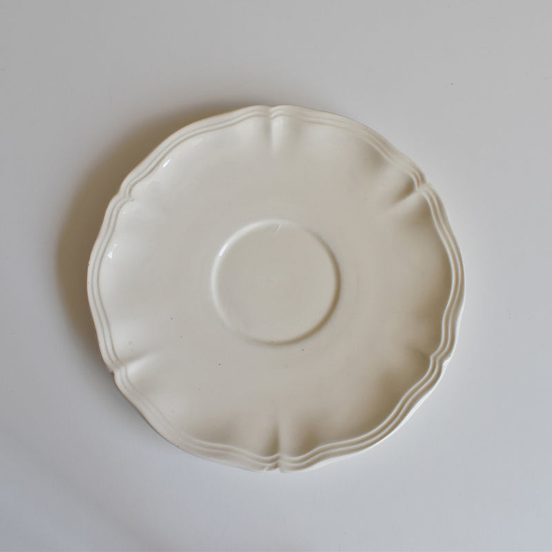 Vintage Chocolate Cup & Saucer, Digoin & Sarreguemines Rohan (Scalloped Edge) B
