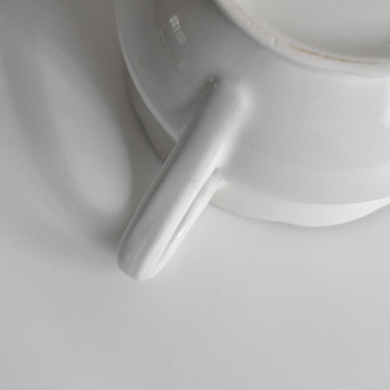 Vintage Sugar Pot Digoin & Sarreguemines White