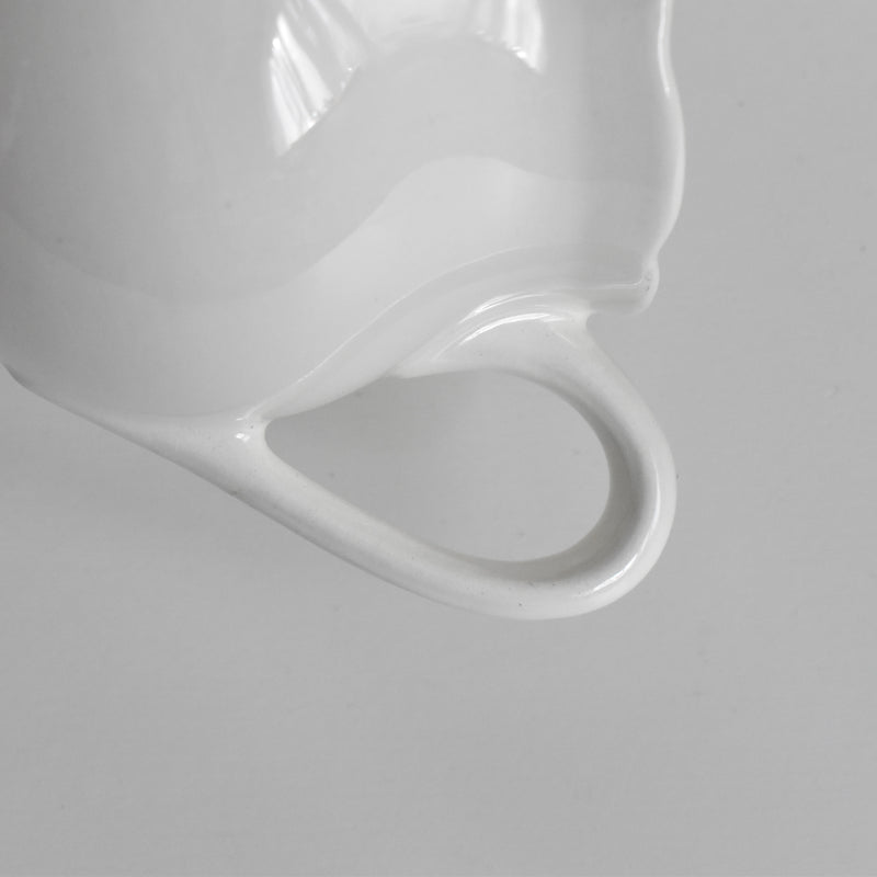 Vintage Sugar Pot Digoin & Sarreguemines White