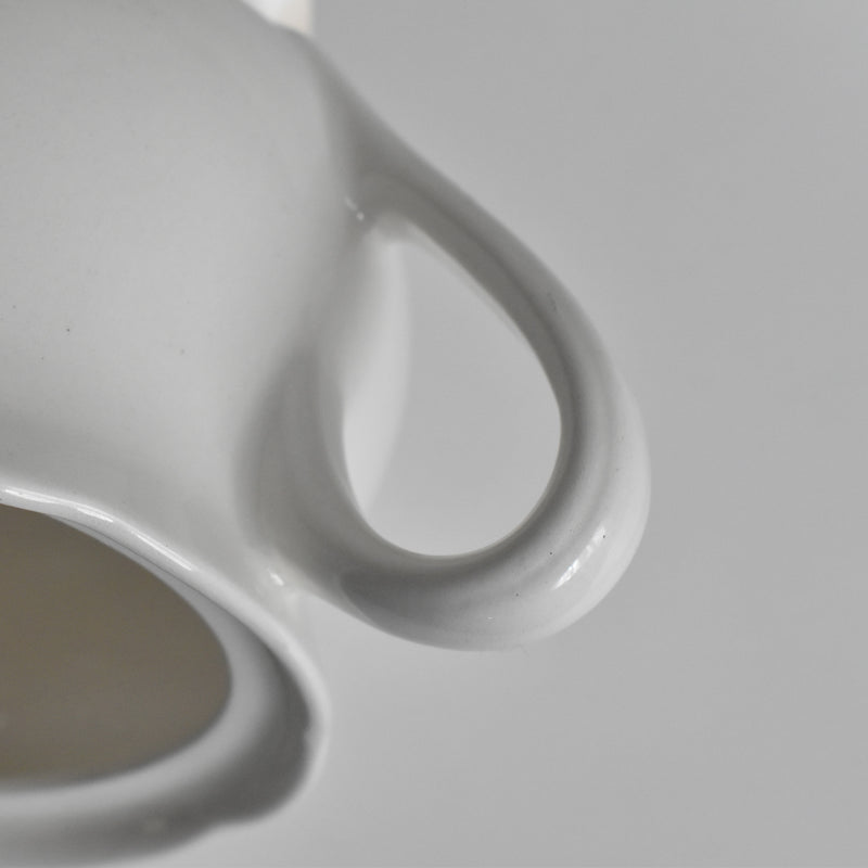 Vintage Sugar Pot Digoin & Sarreguemines White